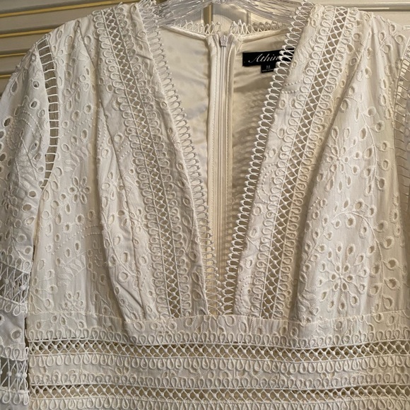 Zimmermann style cotton embroidered dress size M - Picture 3 of 9